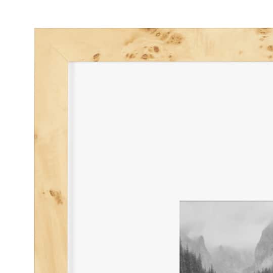 Kate and Laurel 16" x 20" Natural Brown Burlock Picture Frames with 8" x 10" Mat, 2ct.